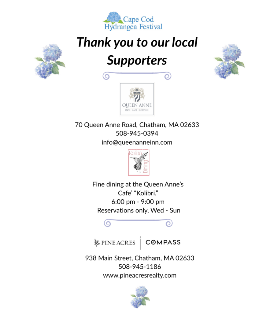 Website thank you to our local supporters